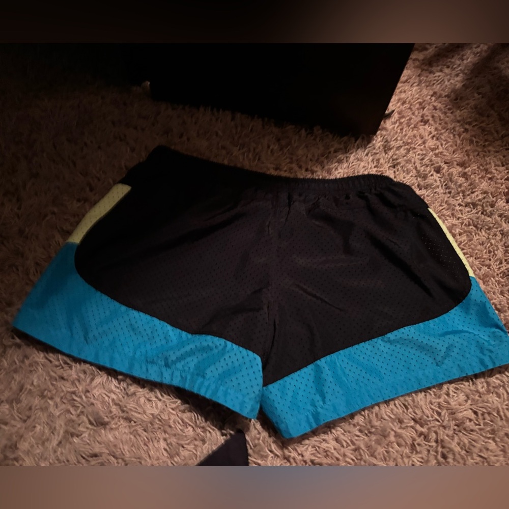 Adidas Black and Blue Athletic Shorts for Performance